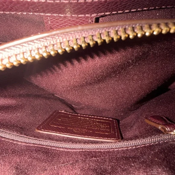 Coach Burgundy and Floral Crossbody - Picture 5 of 5